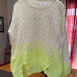 Monet Women's Sweater in Cream and Yellow